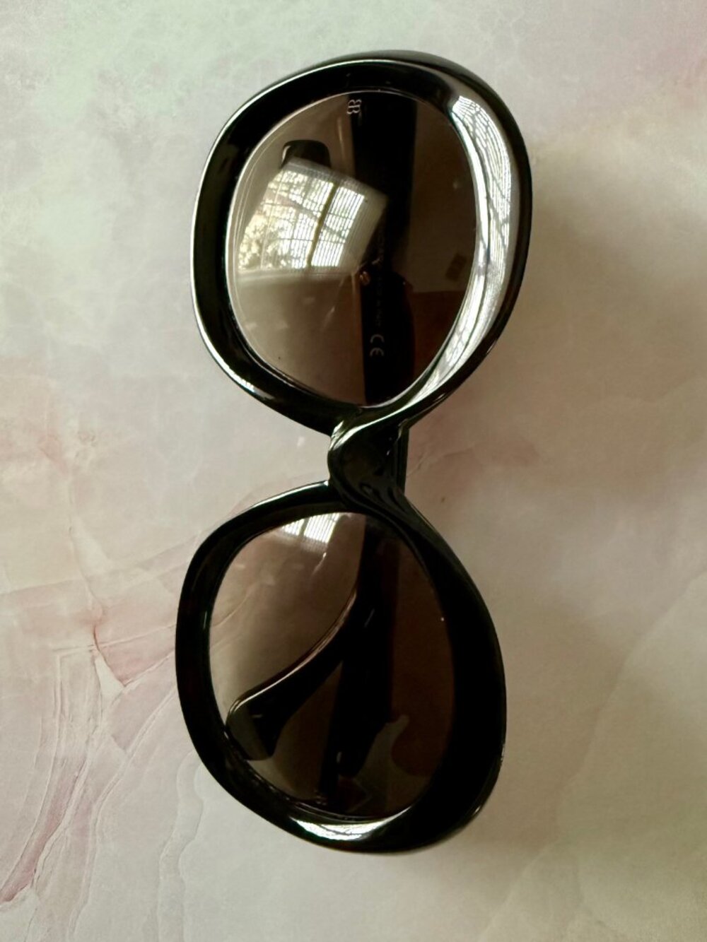 Balenciaga BA7 Oversized Black Brown Gradient Sunglasses